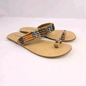 Womens Pierre Dumas Size 8.5M Brown Sandals